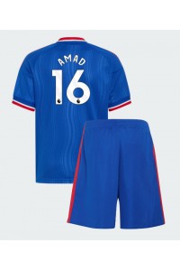 Manchester United Amad Diallo #16 Jalkapallovaatteet Lasten Vieraspeliasu 2026-27 Lyhythihainen (+ Lyhyet housut)
